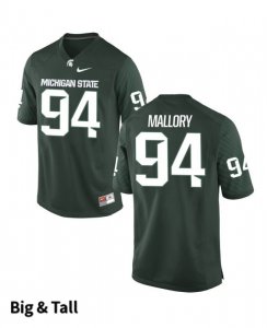 Men's Dashaun Mallory Michigan State Spartans #94 Nike NCAA Green Big & Tall Authentic College Stitched Football Jersey FQ50P33DO